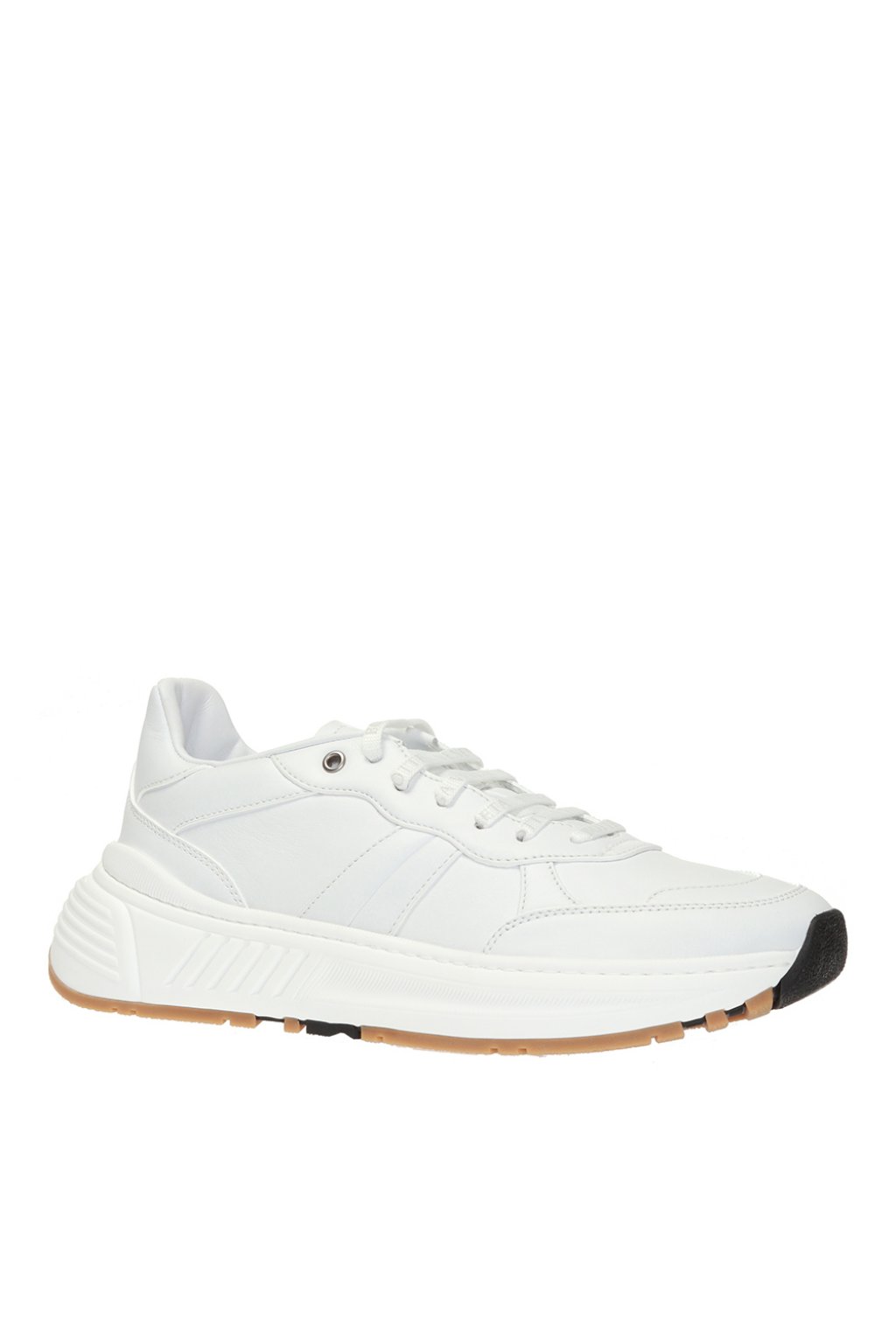 靴 BOTTEGA VENETA SNEAKER SPEEDSTER 36 Bottega Veneta , Speedster Calf Sneakers in White Yellow